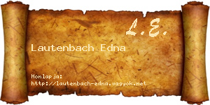 Lautenbach Edna névjegykártya